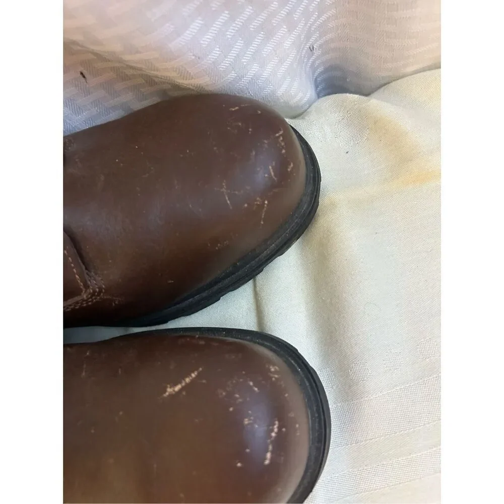 Wolverine mens‎ 13EW EH brown boots toe scuffs
